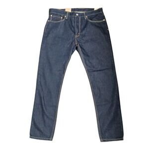 Levi's 512 Slim Taper Jeans Mens Dark Wash Denim Eco‎ Ease Blue Size 36x32